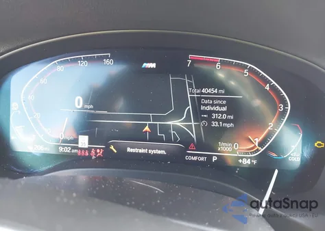 2022 BMW X3 Sdrive30I z USA, uszkodzony, nr VIN 5UX43DP07N9L57795